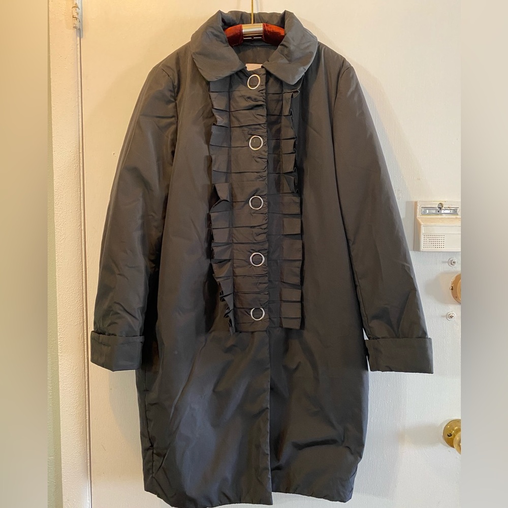 Moschino nylon pea coat style coat! Size 36-38 (approx)